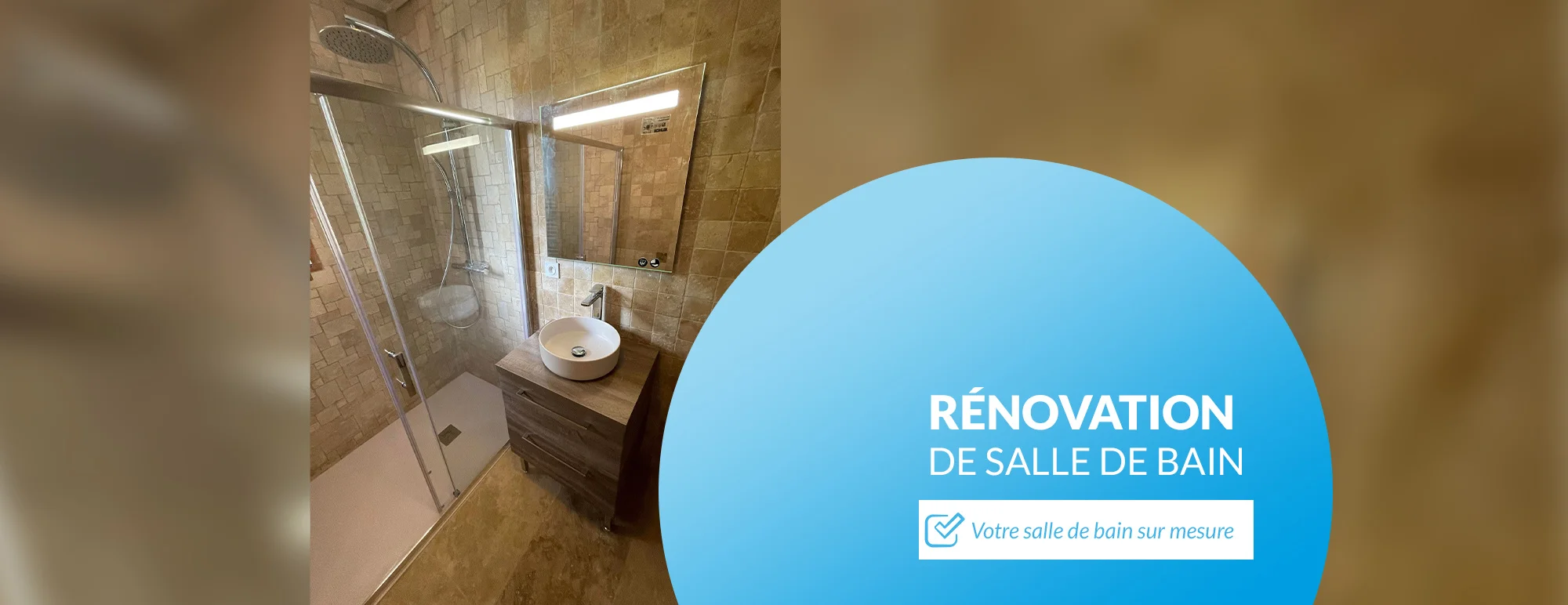 Rénovation de salle de bain sur mesure en Nord Gironde